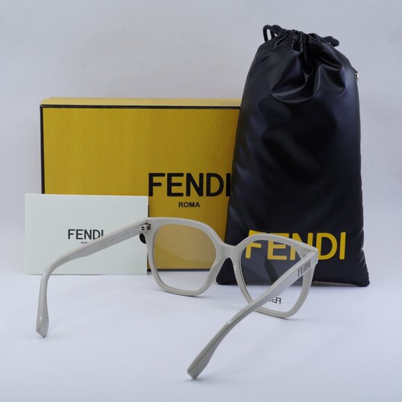 🕶️ New Fendi FE50087I 057 Eyeglasses - Bone Frame 54mm - Picture 9 of 9